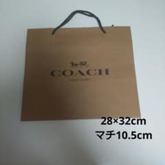 COACH 종이 가방 쇼퍼 정사각형에 가까운 크기