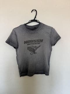 MOUSSY 半袖Tシャツ FREEサイズ グレーのサムネイル