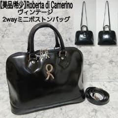 美品 Roberta di Camerino 2wayミニボストンバッグ Rロゴ - メルカリ