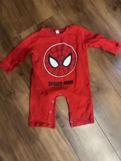 スパイダーマン ベビー ロンパース 赤のサムネイル