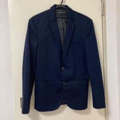 ZARA テーラードジャケット ネイビーのサムネイル