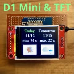 【新品】Arduino D1 Mini TFT プログラミング 電子工作 基盤のサムネイル