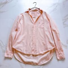 ✨美品✨ フランクアンドアイリーン コットンスキッパーシャツ アイリーン 洗える フランクアンドアイリーン Eileen コットンスキッパーシャツ ピーチ