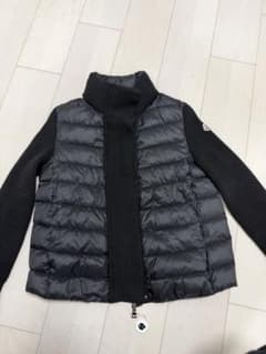 MONCLER ダウンジャケット ニット切替 ブラック ハイブリッドのサムネイル