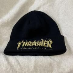 THRASHER ニット帽 スラッシャ― ニットキャップ ロゴ刺繍のサムネイル
