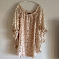 CECIL McBEE 総レース ミニワンピース ピンクベージュのサムネイル
