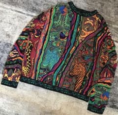 幻の逸品 最高傑作 異次元 90's COOGI コットン ニット セーター M