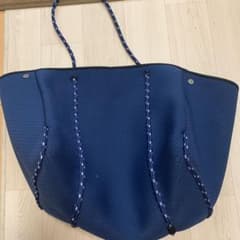 即決価格 トートバック マザーズバック ネオプレン 紺色のサムネイル