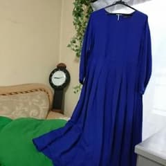 セール(*^ー^)ノ♪鮮やかブルーワンピースのサムネイル