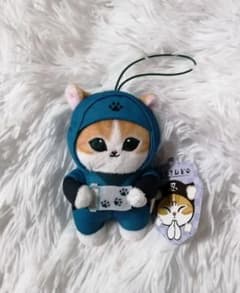 mofusand モフサンド 忍者にゃんマスコット グリーン ぬいぐるみ