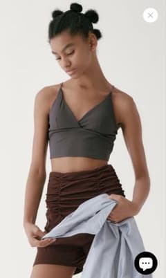 ☆美品☆DAWN ダン CUP IN BRA TOP DOUBLE カーキ - メルカリ