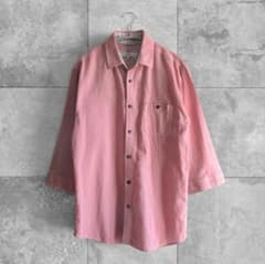Confirm メンズ 七分袖シャツ ピンク Lサイズのサムネイル