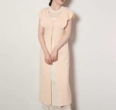 euw nuance collar gilet / beige 1 - メルカリ