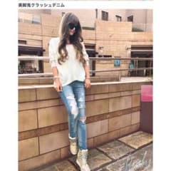 新品未使用✦︎.Rady鬼クラッシュストレートデニム24のサムネイル