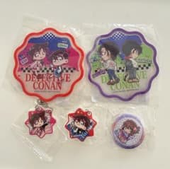 あ*ま様 【未開封】名探偵コナン くら寿司　ラバーコースター　缶バッジ　ラバーチのサムネイル