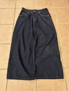 【古着】ワイドデニムパンツ インディゴのサムネイル