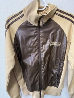 adidas トレフォイル ジャージ XS ベージュ ブラウン