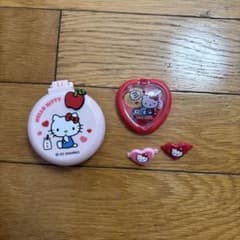 キティー ミラー付きヘアブラシ ヘアクリップ アイシャドウ 平成のサムネイル