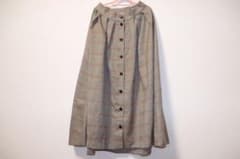 【お値下げしました! 】w closet  チェックロングスカートのサムネイル