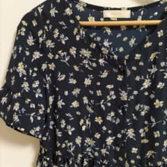 最終お値下げ♡anySiS 花柄✿濃紺ロングワンピ&羽織のサムネイル