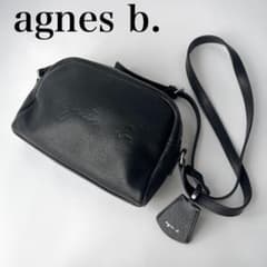 極美品 アニエスベー Y2K クロスボディ ショルダーバッグ カメラバッグ 牛革 極美品✨ agnes b. アニエスベー カメラバッグ ショルダー ロゴ 牛革