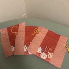 ちいかわ　にしき堂生もみじ巾着3個セット