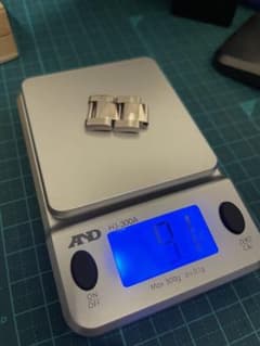 純正 ロレックス デイトナ ヨットマスター 金無垢 ブレス コマ 余り 駒 