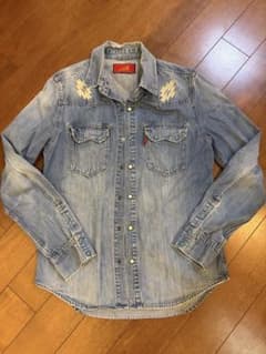 Indian Motocycle デニムシャツ ウエスタン 刺繍のサムネイル