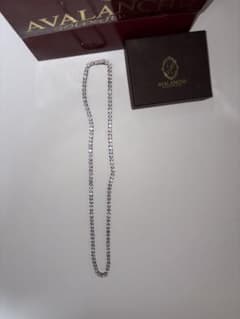 AVALANCHE テニスチェーン925長さ55cm 幅4mm - メルカリ