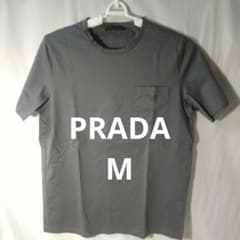 PRADA 胸ロゴ刺繍Ｔシャツ グレーМ PRADA 胸ロゴ刺繍Tシャツ グレーМ - メルカリ