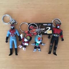 【中古】仮面ライダー キーホルダー 4点セット レトロのサムネイル