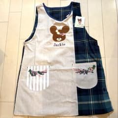 新品⭐️くまのがっこう　刺繍エプロンM〜Lのサムネイル