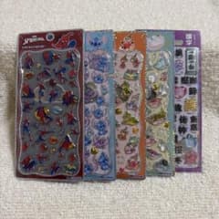 [Ships Immediately] Petit Drop Stickers - Spider-Man, Stitch, Moomin (5 pieces)