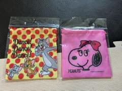 明日発送　新品　トムとジェリー スヌーピー 巾着袋 2点セット