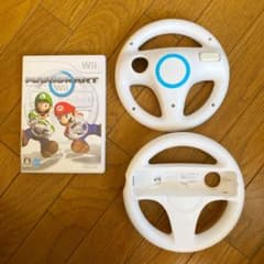 マリオカートWii ソフト+ハンドル2個のサムネイル