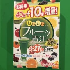 おいしいフルーツ青汁 40包+10包増量 - メルカリ