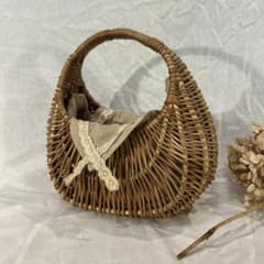 フランス アンティーク パニエ 籠 バスケット カントリー雑貨ドライ