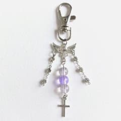 お守りチャーム♡天使の羽とクロス♡ チャーム/バッグチャーム/キーホルダー 89のサムネイル