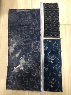 ④ 型染め 古布 時代裂 ハギレ はぎれ パッチワーク 手作りのサムネイル