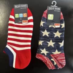 BACK NUMBER ソックス 2足セット 星条旗 25-27cmのサムネイル
