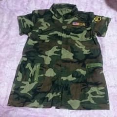 迷彩柄 つなぎ 120cmのサムネイル