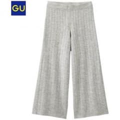 GU/リブニットパンツ/ニットガウチョのサムネイル