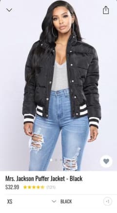 Mrs.jackson Puffer jacket （fashion nova）のサムネイル