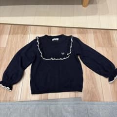 familiar 長袖セーター ネイビー 110cmのサムネイル