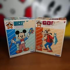 Disney TOMY [Mickey Mouse & Goofy] Vintage Plastic Model Kit
