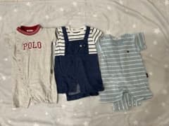 ポロベビー　ロンパース3点セットのサムネイル