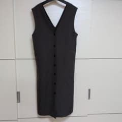 UNITED ARROWS グレー ロングベスト ワンピース風 中古のサムネイル