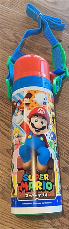 スーパーマリオ 超軽量コンパクト コップ付ステンレスボトルのサムネイル