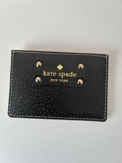 kate spade レザー カードケース 黒 ベージュのサムネイル