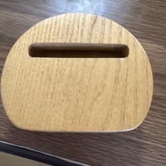 木製スマホスタンド オーバル形のサムネイル